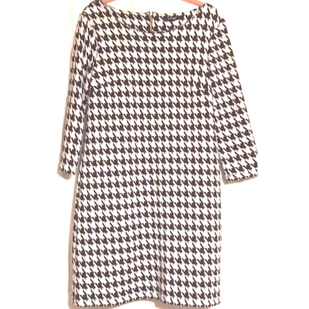 Apt 9 * Houndstooth Herringbone Midi Exposed Zip … - image 2